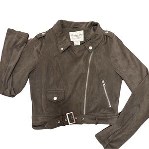 American Rag Taupe Leather Jacket